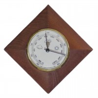 Барометр Moller 201001 Walnut настенный с деревянным корпусом прогноз погоды калибровка Германия 5 лет