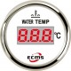 Цифровой датчик температуры воды ECMS PET2-WS-20-120 белый с оранжевой подсветкой диаметр 55 мм рабочее
