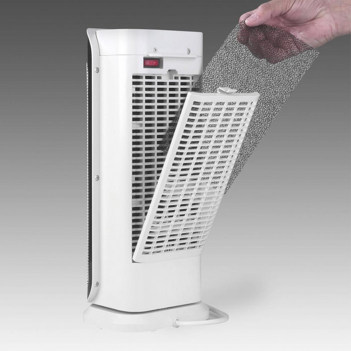 Керамічний тепловентилятор Bo-Camp Heater Ceramic 1000/2000 Вт з пультом дистанційного керування та РК-дисплеєм