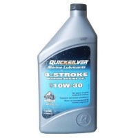 Масло моторне для човнових моторів Quicksilver 4-тактне мінеральне 10W-30 1 літр для легкого запуску