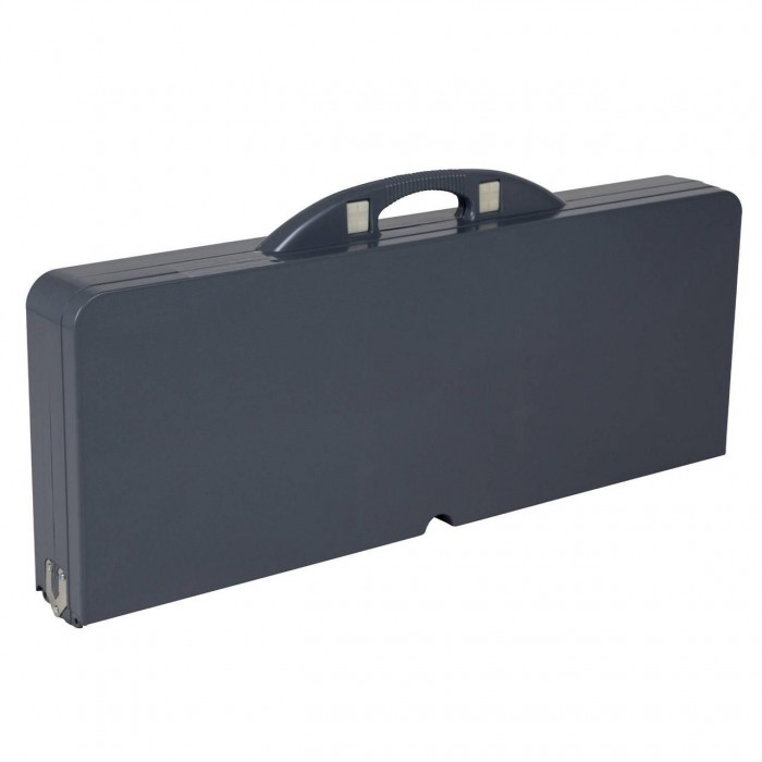 Стіл Bo-Camp Basic Grey 1404374 для кемпінгу на 4 місця з стільцями, сталевий каркас, навантаження до