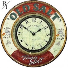 Часы “Old Salt” 360 мм дерево Brookpace Lascelles - интерьерные настенные часы с деревянным корпусом для