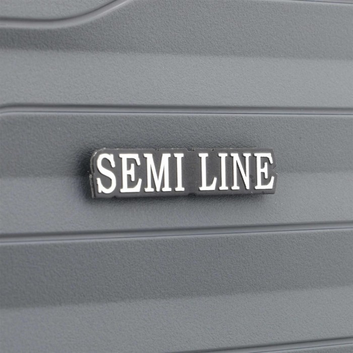 Чемодан Semi Line 20" S Графит T5781-1 полипропилен 4 колеса кодовый замок ручная кладь 34 л легкий