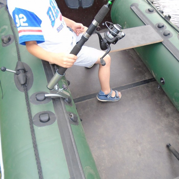 Утримувач спінінга на човен ПВХ BVS Fishing Feeder знімний кронштейн універсальний для спінінгів до 29