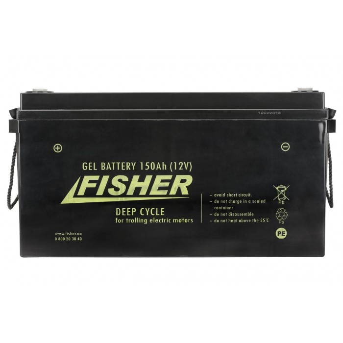 Акумулятор гелевий 150 Ah Fisher 12 V для човнових електромоторів 150AH gel