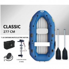 Надувна човен з гребним веслом та електромотором T18 Trolling Motor Aqua-Marina BT-88892 Aqua-Marina Classic