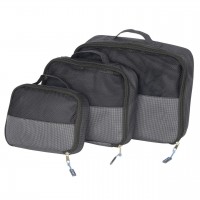 Набор дорожных органайзеров Bo-Camp Travel Pack Cube 3 шт серый 600D полиэстер с ручками