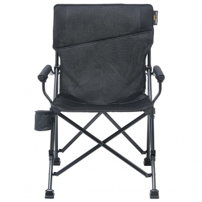 Раскладное кресло Uquip Roxy Black 244052 для кемпинга 120 кг материал Air Mesh Comfort+ стальной каркас