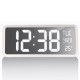 Настінні годинники Technoline WS8130 White з LED дисплеєм, термометром і календарем білі 340x130 мм
