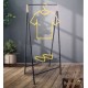 Розбірна стійка для одягу Casa Si Garment Rack Bamboo Black CS92308W04 з полицями для взуття та 10 вішалками