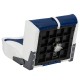 Сиденье для лодки и катера RYE HIGH BACK 21.5″ X 15.5″ X 16 серо-синие складное из морского винила HM40-10151
