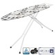 Доска для глажки Casa Si Superstandard Basic 120x38 см, высота 65-92 см, стальная сетчатая поверхность