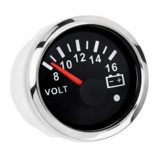 Вольтметр судовой для лодки и катера I GAUGE 52MM с LED дисплеем 8-16В черный аналоговый