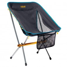 Розкладне крісло Uquip Infinity Grey 244046 алюміній ALU7075 120 кг для кемпінгу та відпочинку на свіжому повітрі