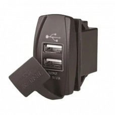 USB зарядка ААА 10120 для судна лодки и катера 2 USB порта 3.1 А пластиковый корпус UV