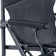 Раскладное кресло Uquip Roxy Black 244052 для кемпинга 120 кг материал Air Mesh Comfort+ стальной каркас