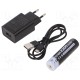 Професійний ліхтар Mactronic Beemer 4 350 Lm з USB зарядкою, UV світло, акумулятор 18650, алюмінієвий
