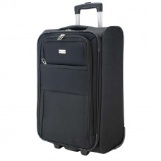 Чемодан Semi Line 19" S Чорний T5601-1 на 2 колесах об'ємом 38 л з поліестеру для ручної поклажі