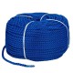 Мотузка Polyester 3 strand rope 12mm*200m blue для швартування човна та катера діаметр 12 мм довжина 200 м
