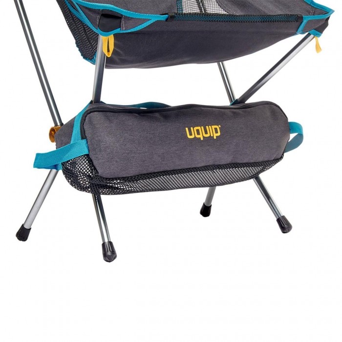 Розкладне крісло Uquip Infinity Grey 244046 алюміній ALU7075 120 кг для кемпінгу та відпочинку на свіжому повітрі