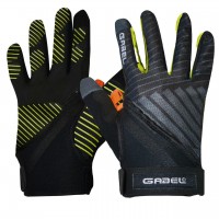 Перчатки Gabel Ergo Pro Yellow S для скандинавской ходьбы, ветрозащитные с фастексом N.C.S. Touch Screen