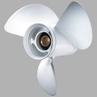 Гвинт гребний для човнового двигуна Yamaha 10-5/8×12 6H5-45952-00-EL алюмінієвий 40-60 к.с. PANA-SILVER 3 лопас