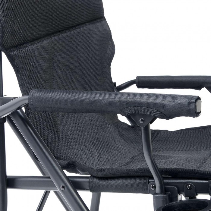 Раскладное кресло Uquip Roxy Black 244052 для кемпинга 120 кг материал Air Mesh Comfort+ стальной каркас