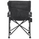 Раскладное кресло Uquip Roxy Black 244052 для кемпинга 120 кг материал Air Mesh Comfort+ стальной каркас