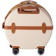 Чемодан Semi Line 24" M Ecru/Brown T5670-3 круглый 49 л из ABS-пластика с 4 колесами и кодовым замком