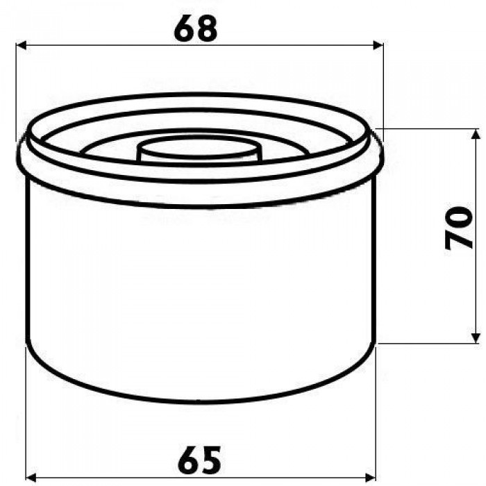 Фильтр масляный для лодочных моторов Honda/Mercury/Tohatsu Osculati аналог 15400-PFB-004/35-822626Q1