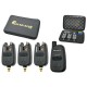 Набор сигнализаторов GLADIATOR RF298 3+1 Black с пейджером радиусом действия до 200 м влагозащищенный корпус