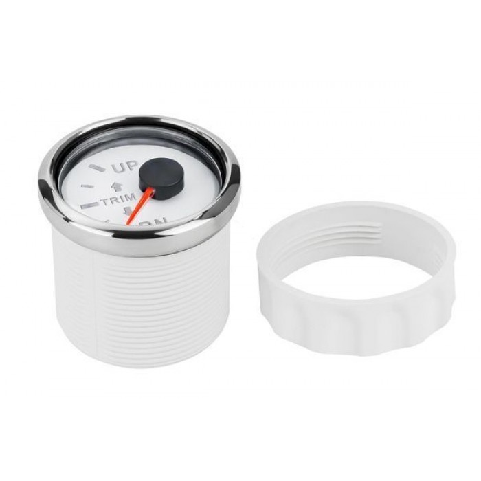 Датчик трима судовой для лодки и катера I GAUGE 52MM белый LED дисплей аналоговый с подсветкой красного