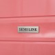 Чемодан Semi Line 20" S Розовый T5615-1 легкий полипропилен с кодовым замком 4 колеса ручная кладь 31 л
