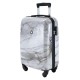 Чемодан Semi Line 20" S Білий Мрамор T5731-1 жорсткий на 4 колесах з кодовим замком для ручної поклажі 41 л