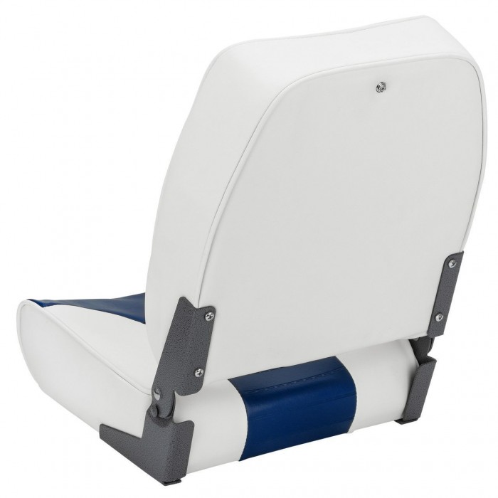 Сиденье для лодки и катера RYE HIGH BACK 21.5″ X 15.5″ X 16 серо-синие складное из морского винила HM40-10151