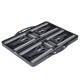 Стіл Bo-Camp Basic Grey 1404374 для кемпінгу на 4 місця з стільцями, сталевий каркас, навантаження до