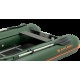 Колібрі КМ-360ДСЛ (Kolibri KM-360DSL) зелений моторний кільовий надувний човен + фанерний пайол