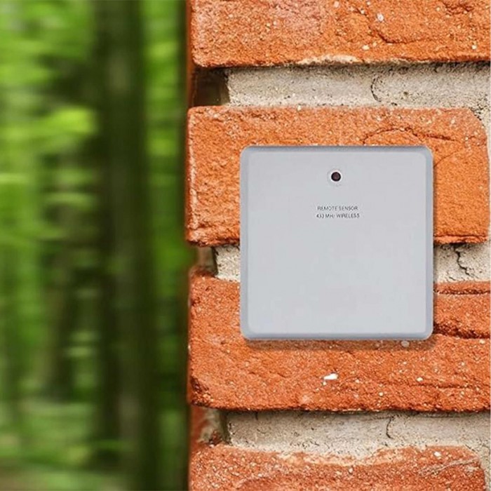 Метеостанция Technoline WS6650 Black прогноз погоды с беспроводным датчиком, часы с зеркальной накладкой