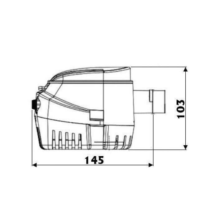 Помпа трюмная погружная автоматическая Europump II G1100 12 В 70 л/мин с электронным датчиком уровня и
