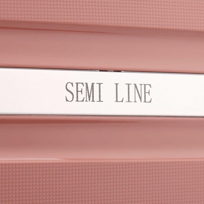 Чемодан Semi Line 28" L Рожевий T5836-3 легкий поліпропіленовий на 4 колесах з кодовим замком 102 л 4.2 кг