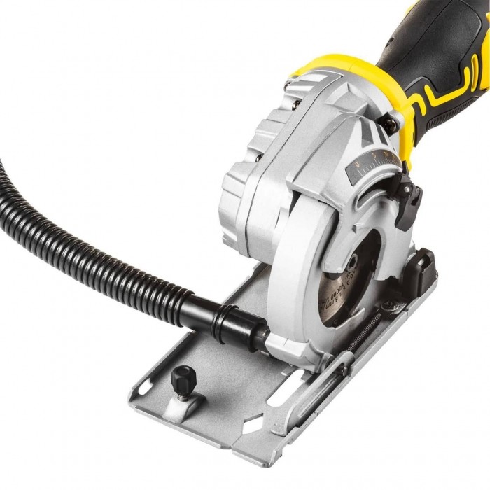Мини-циркулярная аккумуляторная пила Trotec PCSS 05-20V с 3 дисками и кейсом для сменных материалов