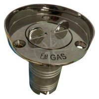 Горловина бака паливна в човен та катер GAS 38 мм нержавіюча сталь Attwood із захисним кожухом та ланцюжком