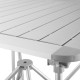 Стіл Uquip Mercy Grey 244115 для кемпінгу 70x70 см алюмінієвий з сіткою та чохлом 30 кг сріблястий