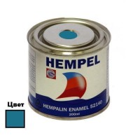Краска HEMPALIN ENAMEL голубая (Blue HE) 200 мл алкидная атмосферостойкая для наружных и внутренних работ