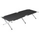 Розкладне ліжко Bo-Camp Single XL Black 210х70 см для кемпінгу алюміній компактне макс. навантаження 100