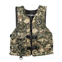 Жилет страховочный CAMO XL-3XL свыше 40 кг AIRHEAD Kwik Tek камуфляж прочный материал 2 кармана с