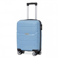 Чемодан Semi Line 20" S Синий T5616-1 | Полипропилен 4 колеса кодовый замок ручная кладь 31 л