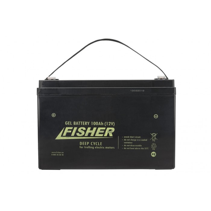 Гелевый аккумулятор 100 Ah Fisher 12 V для лодочных электромоторов 100Ah gel F