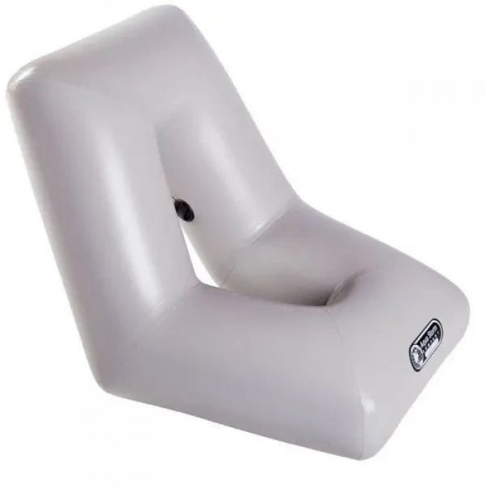 Надувное сиденье №1 светло-серое для надувных ПВХ лодок Storm 3011 – удобное кресло из ПВХ 62 см 1.4 кг