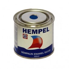 Фарба HEMPALIN ENAMEL темно-синя 200 мл алкідна атмосферостійка емалева для сталевих та дерев'яних